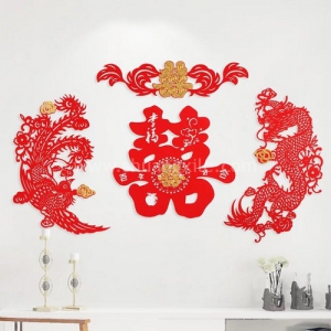 Dragon Phoenix Xi Decoration Set