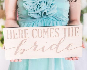 Here Comes The Bride (Rectangular)  (Rental Fees: S$20)