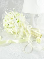 Deeply In Love - Cream Rose Hand Bouquet~