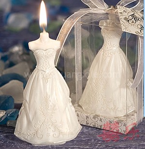 Wedding Gown Candle Set